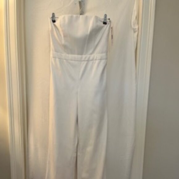 Alice & Olivia White Jumpsuit-vegan leather - Picture 2 of 6